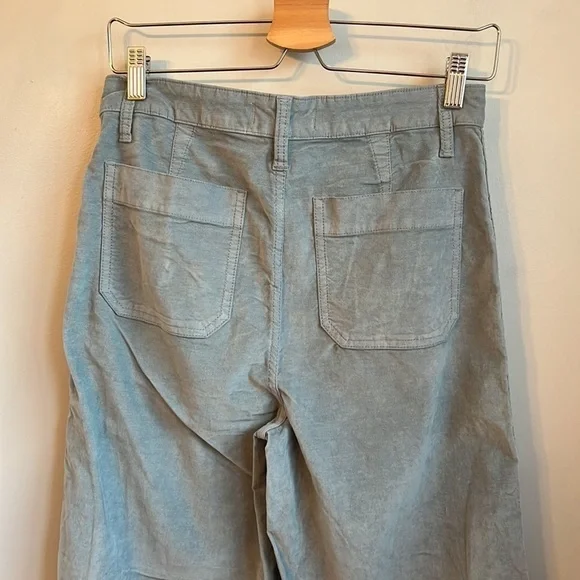 NWT Madewell Emmett Wide-Leg Crop Pants in Velveteen SZ 27 - Picture 6 of 7